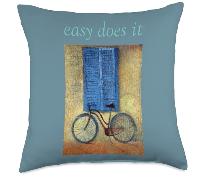 Everybody needs a bike art&nbsp;pillow