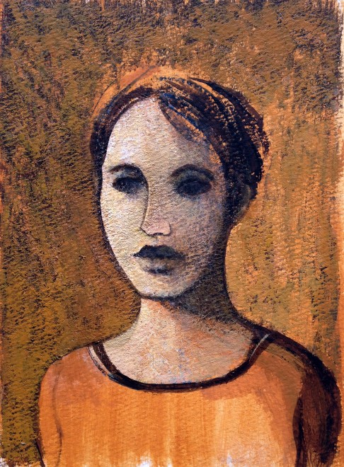 Pearl, acrylic on paper, Michael Chambers