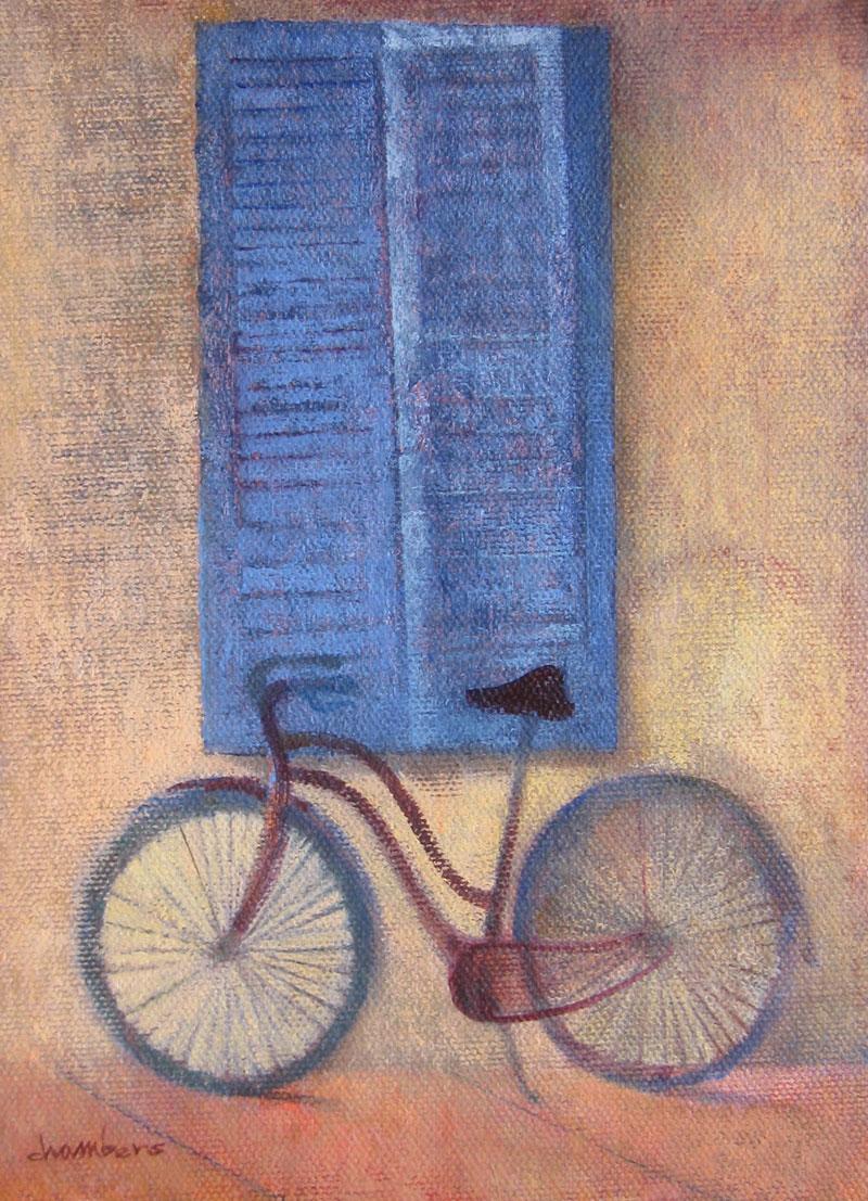First painting for the show… and it’s a&nbsp;bike!