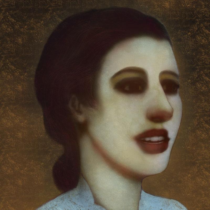 Claire, digital painting by Mike Chambers