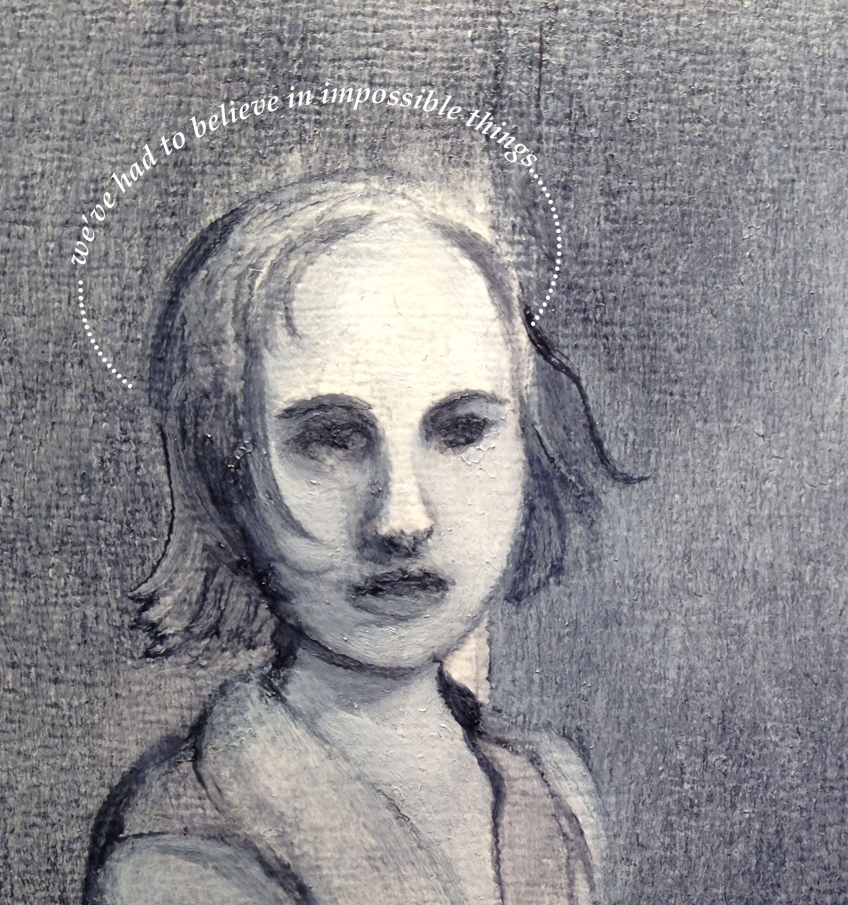 Cuppa Houseghost in process 6-28-2014 - modified - weve had to believe in impossible things small