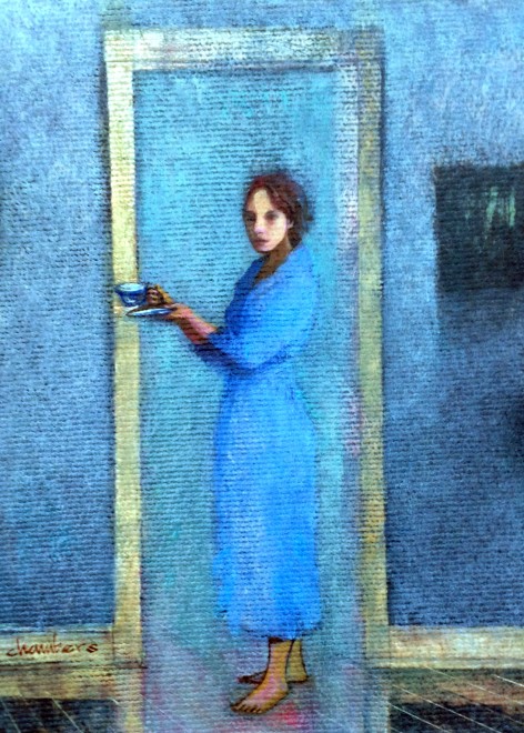 hg 2 point 4 october 12 2014 - oil on canvas - 4.5 x 6 inches - Michael Chambers