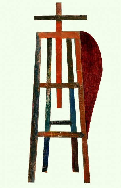 Forbidden Red Wing, altered painting