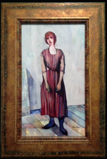 Scullery Maid, oil on board, Michael Chambers