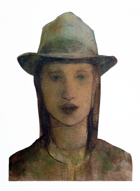 Belle, acrylic on watercolor paper 8 x 6 inches, Michael Chambers