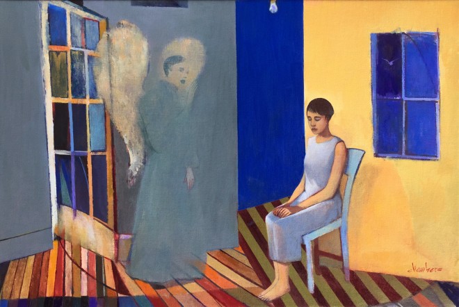Annunciation, painting by Mike Chambers
