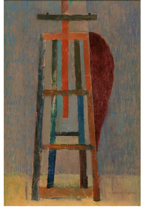 Forbidden Red Wing, oil on panel, Michael Chambers