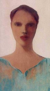 Angel, acrylic on board, 10 x 5 inches